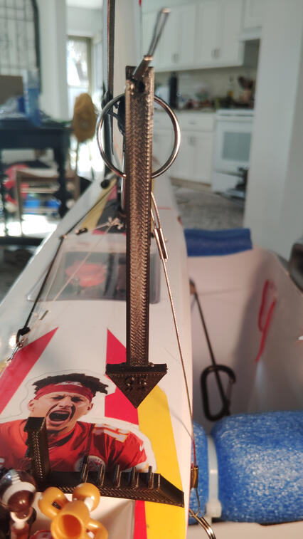 Main boom - dead on, Mahomey is impressed!